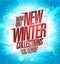 New winter collections poster, sale autumn collections