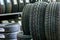 New winter tire sets without studs at tire shop