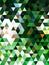 New wonderful color-combination in designing the geometric shapes in white and green