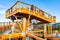 A new wooden lookout tower or sky walking in trees in Pustevny, Beskids, Czech Republic