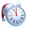 New Year 12 o`clock time midnight hour clock face Christmas ball