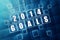 New year 2014 goals in blue glass blocks