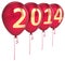 New Year 2014 Party balloons Merry Christmas