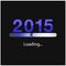 New year 2015 loading background