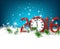 New year 2016 background with clock