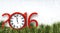 New year 2016 background with clock