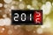 New year of 2016 with defocused background