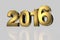 New year 2016 gold three dimension high resulation