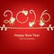 New Year 2016 greeting, year of the monkey