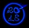 New year 2018 text written freeze light black background.