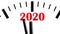 New Year 2020 Clock. Clock countdown to 2020.