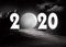 New year 2020 full moon