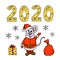 New Year 2020 illustration