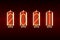 New Year 2021 on vintage nixie tube lamps