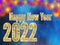 New Year 2022 Celebration Lighting Background.