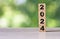 New Year 2024 plans on wooden blocks surrounded by Christmas decorations.