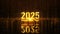 New Year 2025, Happy New Year 2025, graphics, luxury style, golden color, particles