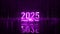 New Year 2025, Happy New Year 2025, graphics, luxury style, purple color, particles