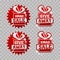 New year business icon. Sale marketing tag. Christmas promotion. Vector promotion gift on isolated background.