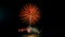 New year celebrate with fireworks lighting as background texture