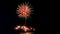 New year celebrate with fireworks lighting as background texture