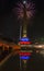 New year celebration with fireworks in The Altamira Square or Plaza Altamira, Plaza Francia Caracas Venezuela