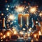 New Year celebrations are enjoyed with champagne, sparklers and streamers