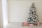 New year Christmas tree with gifts holiday decor winter Garland