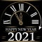 New Year clock 2021 time