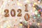 New year concept 2020 change to 2021