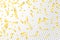 New Year confetti rain gold with transparent background isolated vector