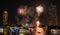 New year countdown celebration fireworks in Bangkok