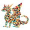 New Year Dragon Symbol 2024 Chinese Zodiac Mosaic