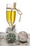 New year eve champagne glass decorations