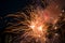 new year firework explosive composition background