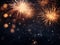 New Year Fireworks Celebration.Bright and joyous background for a vibrant party atmosphere