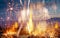 new year fireworks in zurich switzerland