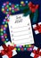 New year goals list. 2020 resolutions text on notepad. Wish list. Action plan. New year background with gifts, christmas brunch