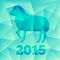 New Year of the Goat or Sheep 2015, polygonal