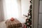 New year House bedroom bed Christmas tree holiday gifts happiness