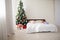 New year House bedroom bed Christmas tree holiday gifts happiness