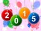 New Year Indicates Two Thosand Fifteen And Annual