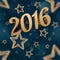 New Year on the night stars seamless pattern 3