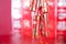 New year red firecracker decorations