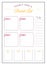 New year resolution minimalist planner page design