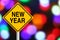 New Year Road Sign