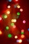 New Year`s bokeh. New Year. Bokeh from the lights of a garland. The lights are on. Festive mood. Abstraction and background.