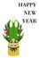 New Year`s card: Kadomatsu`s simple design