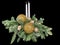 New Year\\\'s decor from candles and coniferous branches.