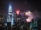 New Year`s Eve Fireworks over the Petronas Towers Kuala Lumpur